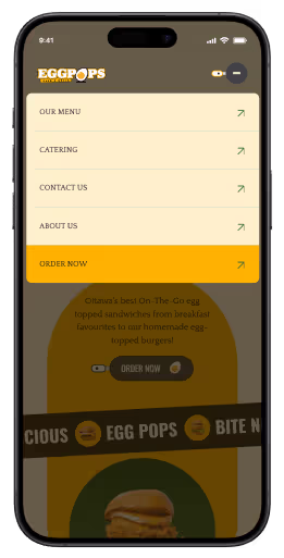 Snapshot of a website created by Design Infinity